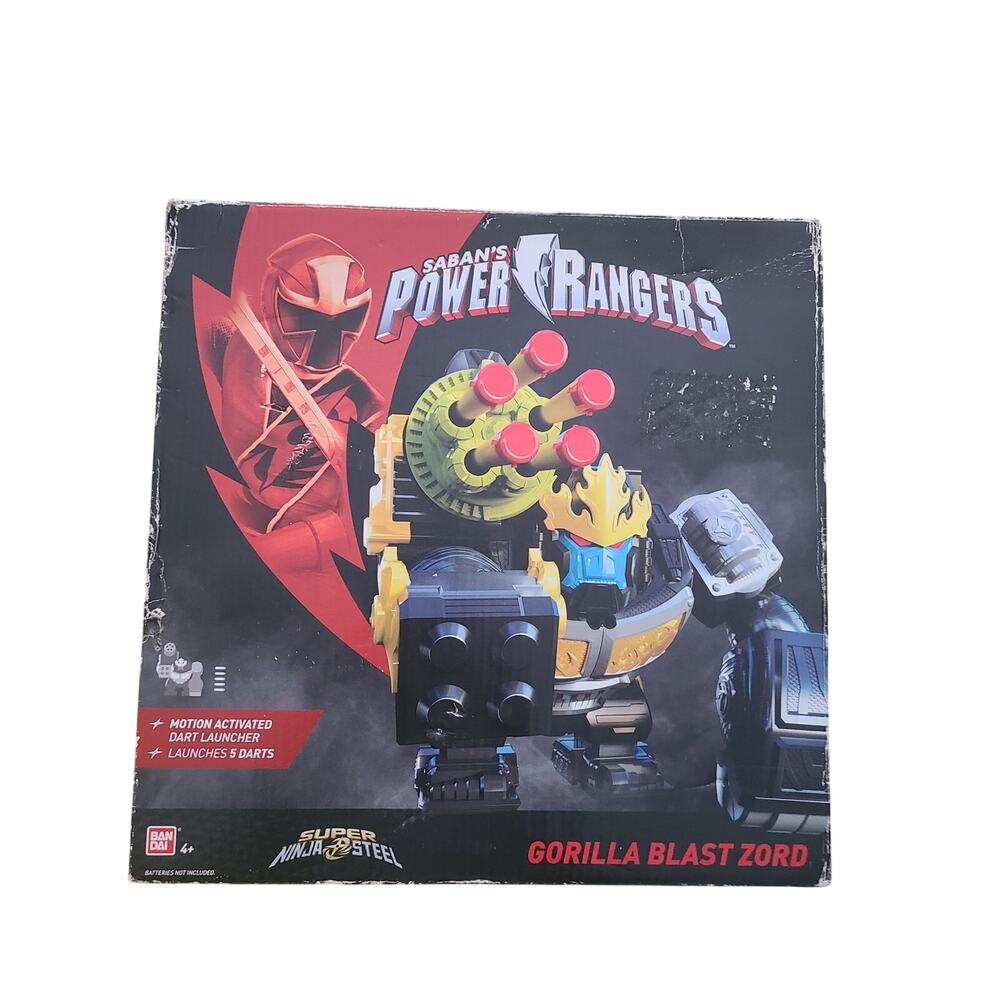 Saban's Power Rangers Super Ninja Steel Gorilla Blast Zord New opened !